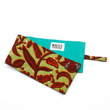 Toilet paper holder -Botanical Dark Red & Green-