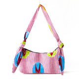 プティリボンバッグ - ツバメ・レッド&イエローグリーンブルー -