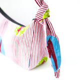 プティリボンバッグ - ツバメ・レッド&イエローグリーンブルー -