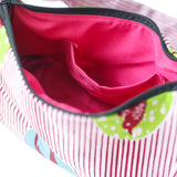 プティリボンバッグ - ツバメ・レッド&イエローグリーンブルー -