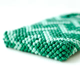 Paper Beads Smartphone Shoulder -Jagged Green & Peppermint-