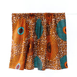 カフェカーテン - ビッグアイ・オレンジ&ブラウン -