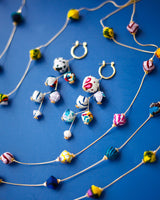 スターネックレス - オレンジ&ブラック -