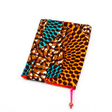 Book cover -Big Eye Turquoise Orange & Brown-