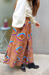 Random Tack Skirt -Ladder Pink-