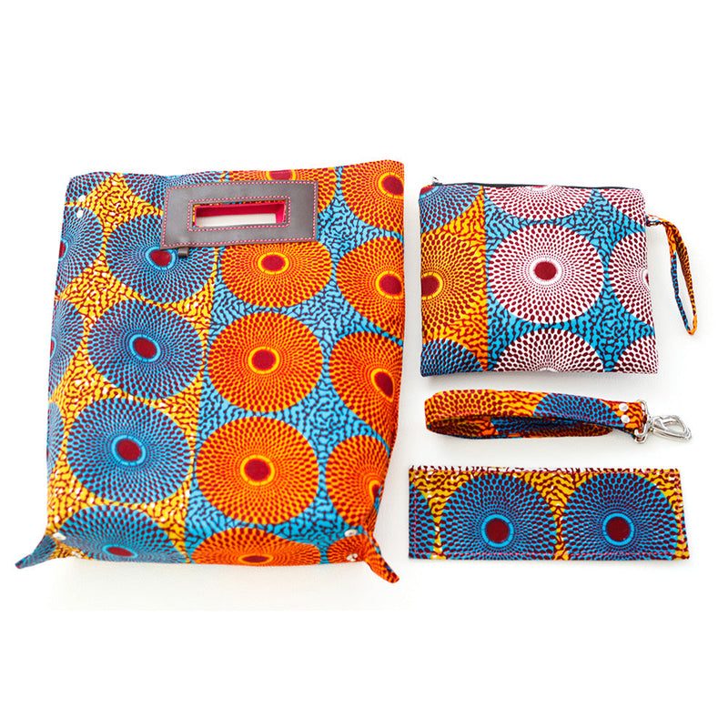 Akello Bag 4WAY 38  -Big Eye Turquoise Orange & Brown-