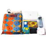 Akello Bag 4WAY 38  -Big Eye Turquoise Orange & Brown-