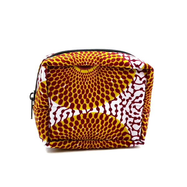 Cube Pouch -Eye Yellow & White-