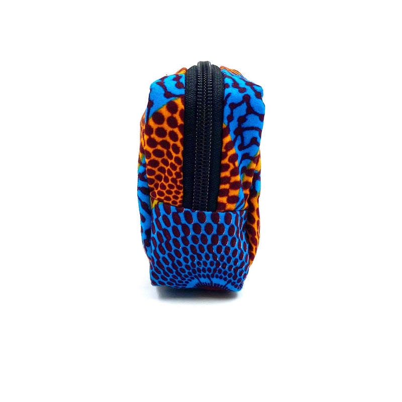 Cube Pouch -Eye Orange Blue & Blue Yellow-