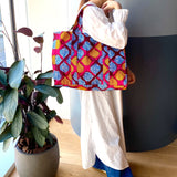 Zakuzaku Tote -Colorful reef-