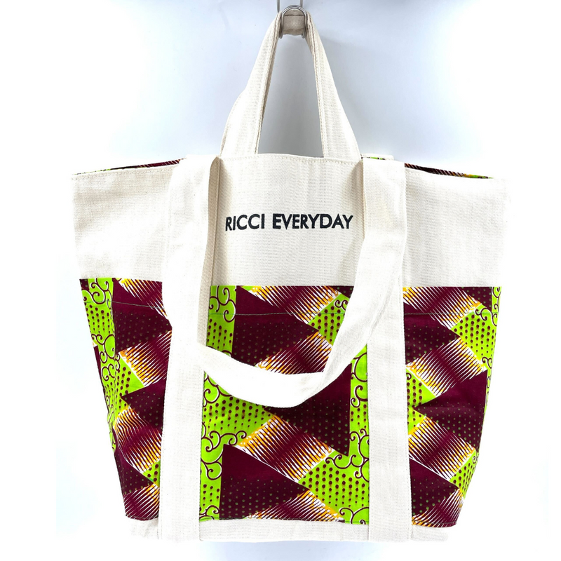 RICCI EVERYDAY Tote -Metallic green-