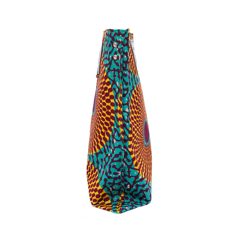 Akello Yoko 38  - Big Eye Yellow & Turquoise -