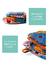キッチンミトン - ビッグアイ・パープル＆ブルー -
