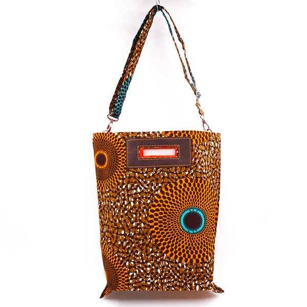 Akello Bag 4WAY 38  -Big Eye Turquoise Orange & Brown-