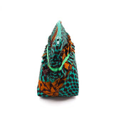 Cosmetic Pouch M -Big Eye Turquoise & Brown-