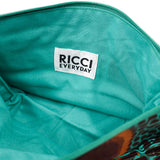 Cosmetic Pouch M -Big Eye Turquoise & Brown-