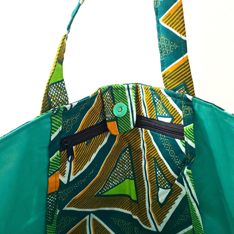 Zakuzaku Tote -Tryangle Green-