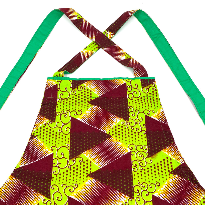 Apron -Metallic Green-