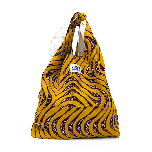 Kikoy eco circle white Fantasy yellow