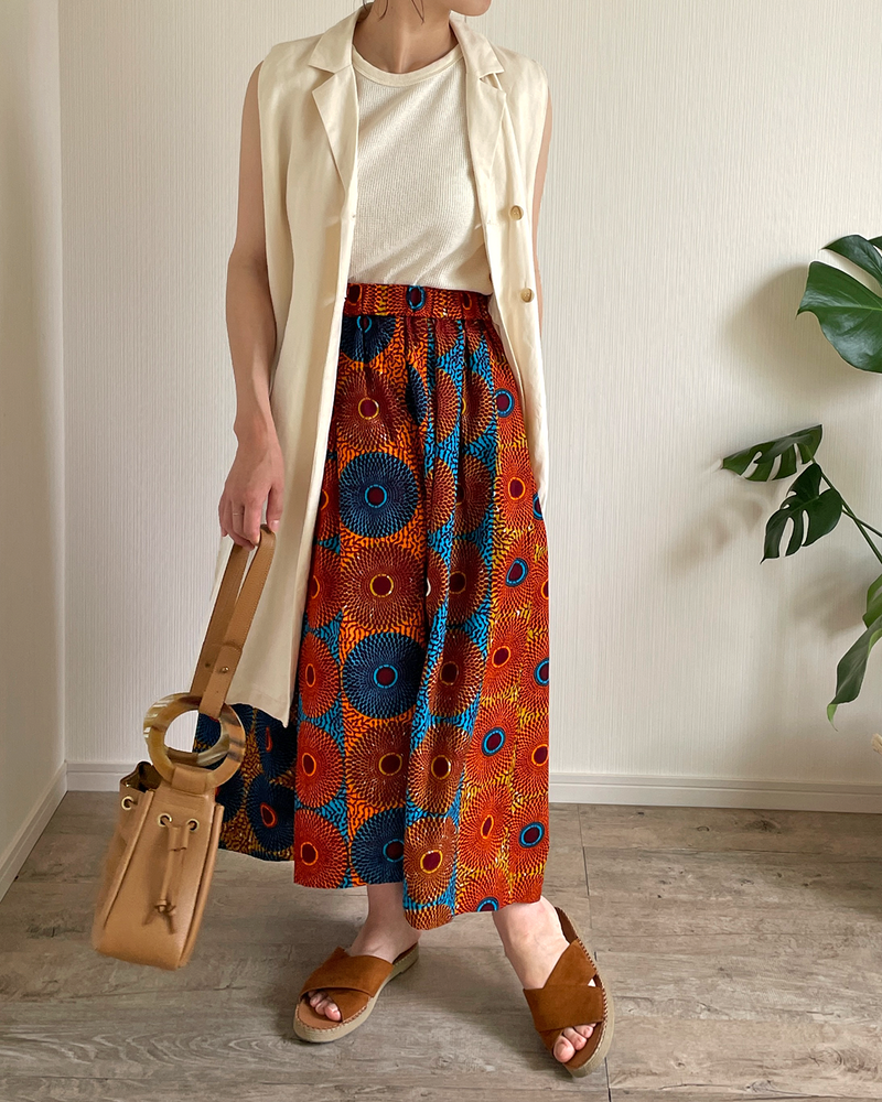 Abu Dhabi Gather Skirt -Ladder Pink-