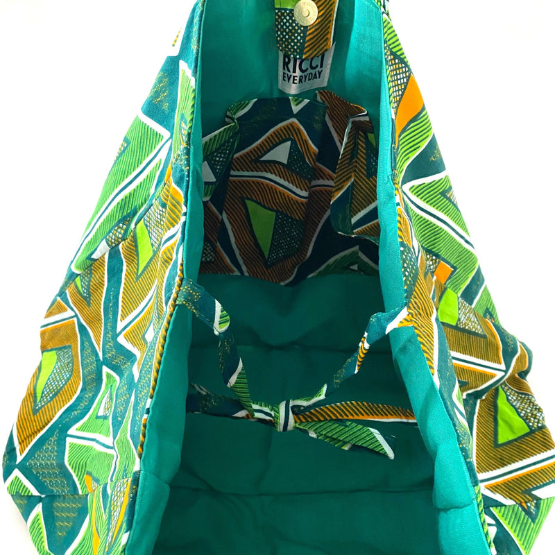 Zakuzaku Tote -Tryangle Green-