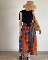 Abu Dhabi Gather Skirt -Ladder Pink-