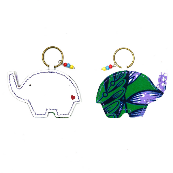 Kirin Keychain -Yellow & Blue-