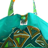 Zakuzaku Tote -Tryangle Green-