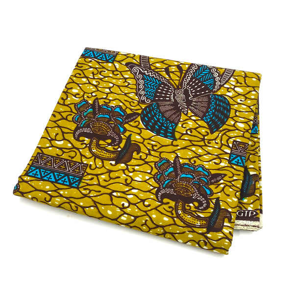 African print fabric -Tutta Yellow--