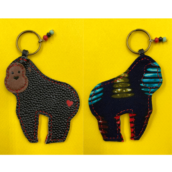 Gorilla key holder -red & black-
