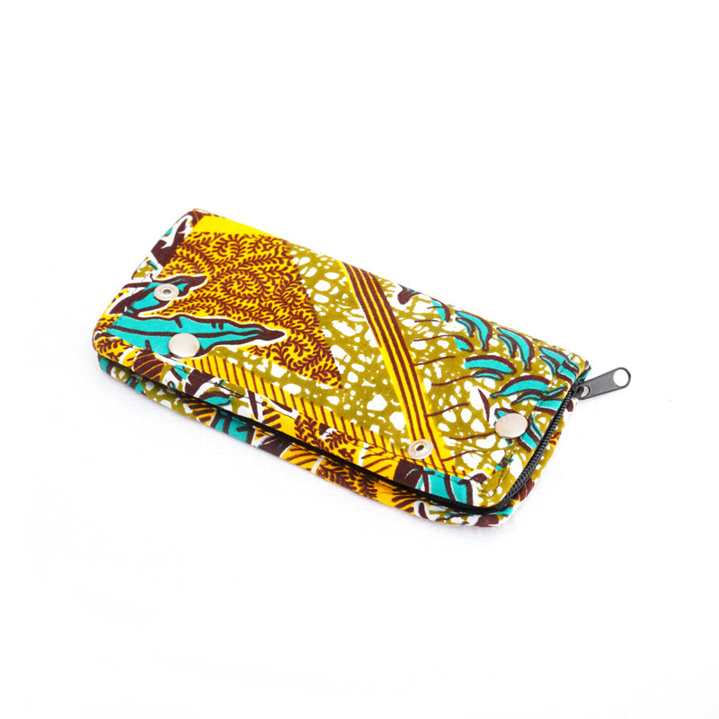 Accessories Case -Tropical palm trees / yellow--