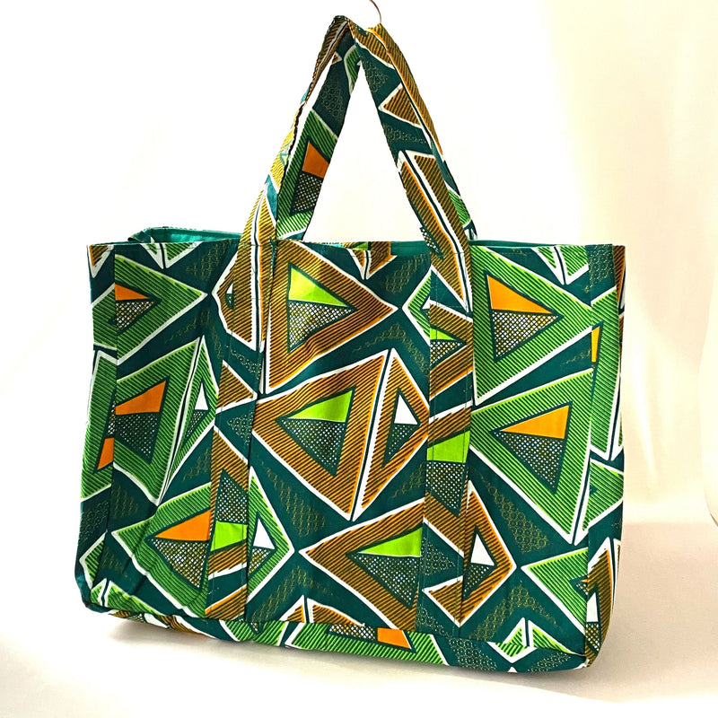Zakuzaku Tote -Tryangle Green-
