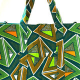 Zakuzaku Tote -Tryangle Green-