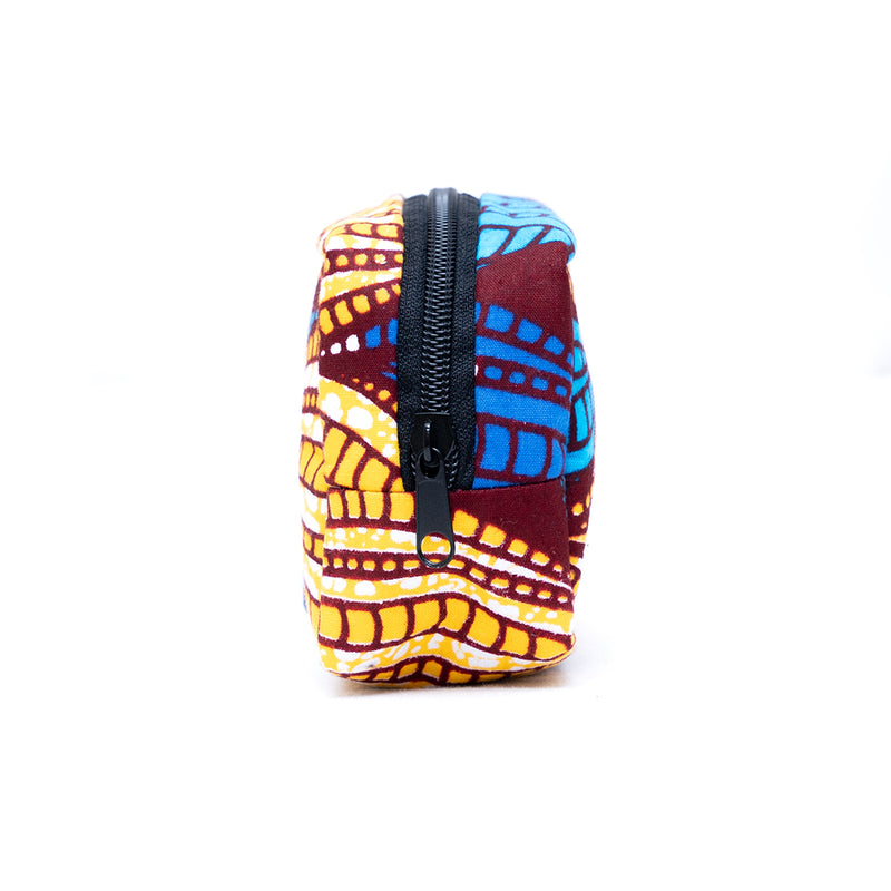 Cube Pouch -Cacao Blue-