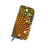 アクセサリーケース - ビッグアイ・ターコイズオレンジ＆カーキ -