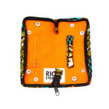 アクセサリーケース - ビッグアイ・ターコイズオレンジ＆カーキ -