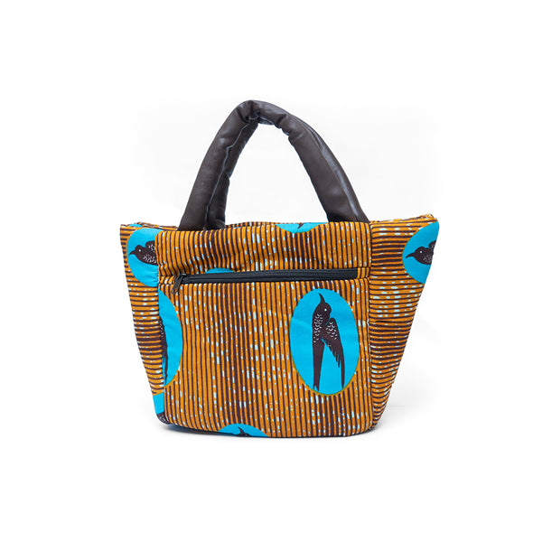 Quilting Tote -Swallow Yellow & Sky Blue-