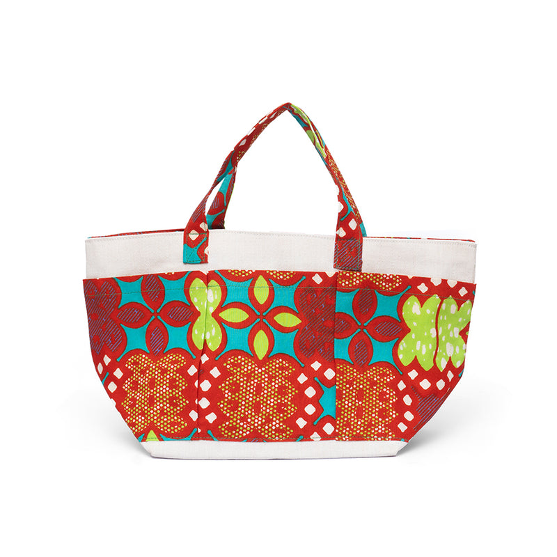 Lunch Tote -Red Ring Ling Blue Lingo-