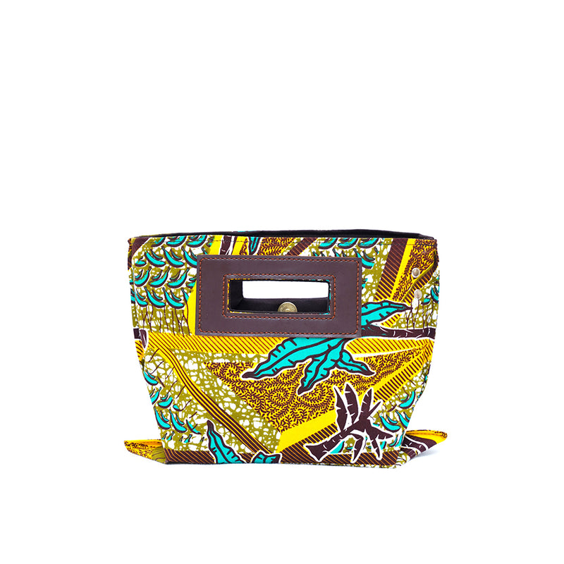 Akello Pochette 38  -Tropical palm trees / yellow--