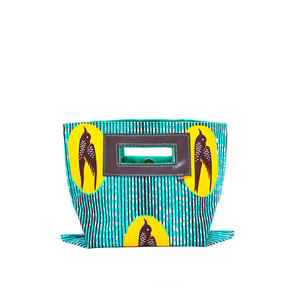 Akello Pochette 38  -Swallow Turquoise & Yellow--