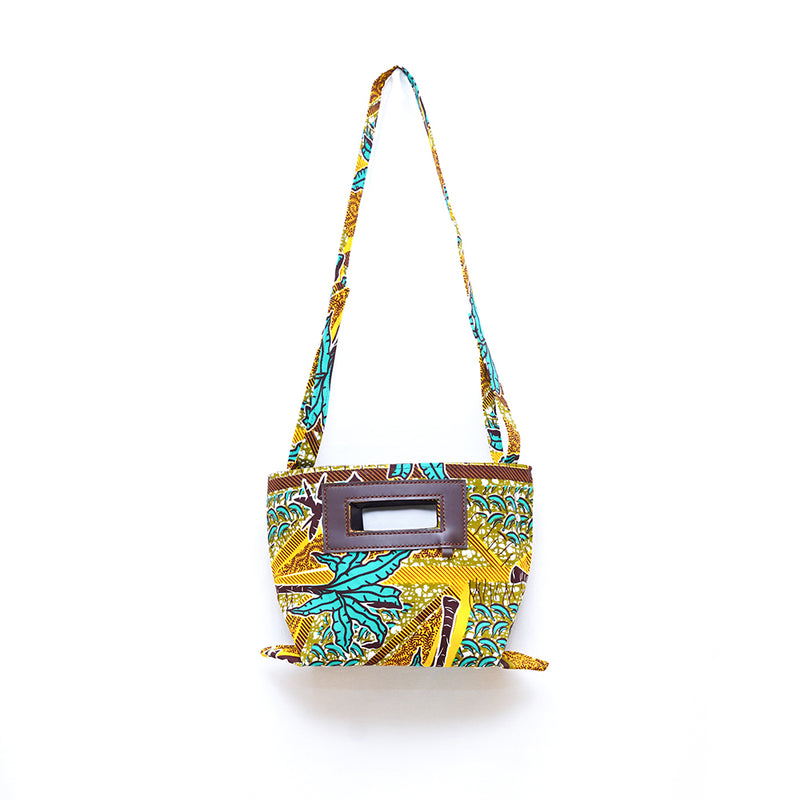 Akello Pochette 38  -Tropical palm trees / yellow--