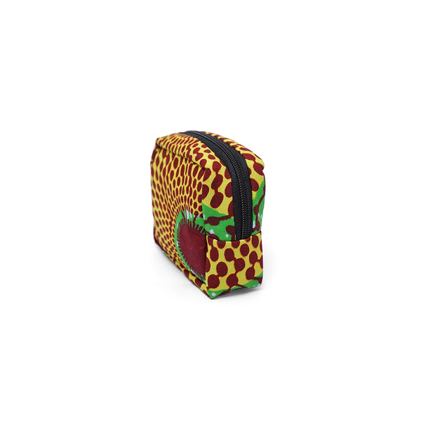 Cube Pouch -Big Eye Yellow & Green-