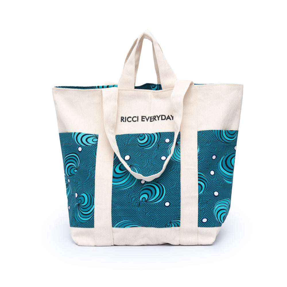 【RICCI EVERYDAY】バッグ リッチーエブリデイ ・トート - 青のさざめき - – リッチーエブリデイ