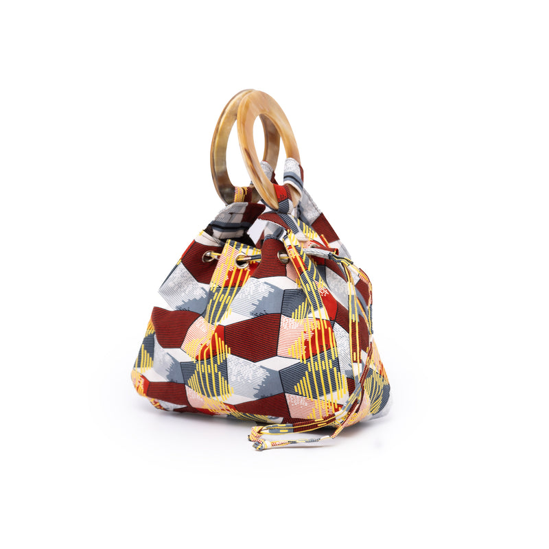 プリント・バルーンバッグ - 幾何学・星の契り -