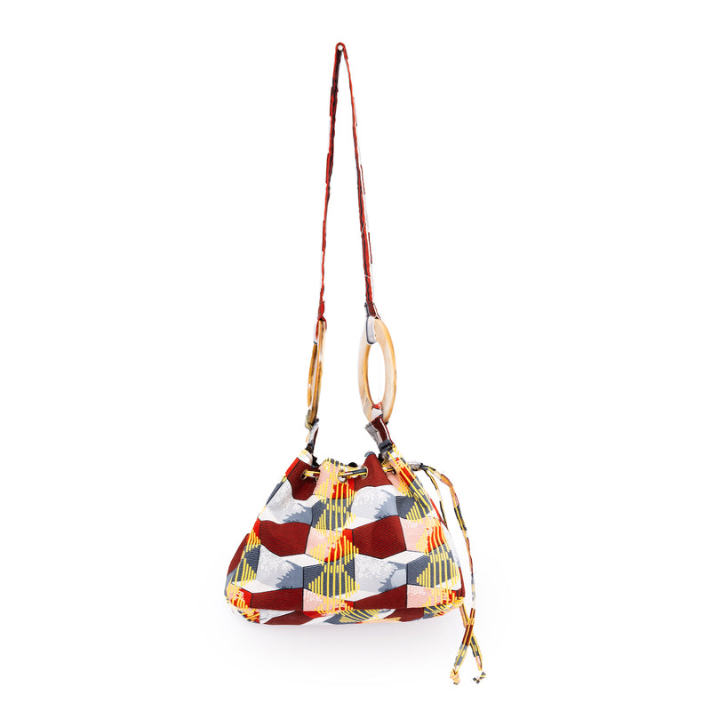 プリント・バルーンバッグ - 幾何学・星の契り -