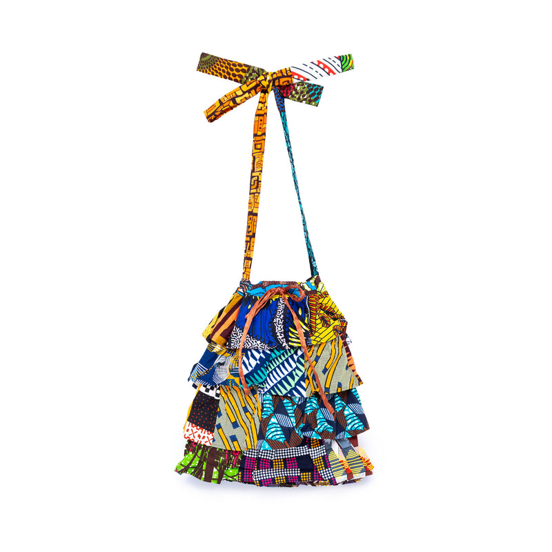 プリント・フリル・トート - 1 -