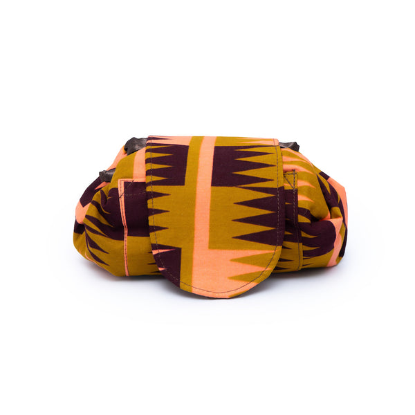 メイクアップポーチ - 幾何学・サバンナの目覚め -