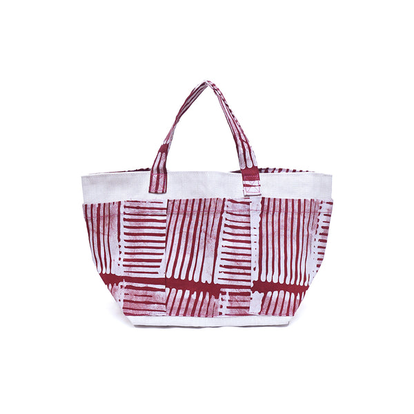 Lunch Tote -Battic Smileid Red-