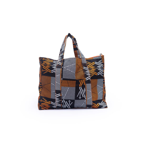 Zakuzaku Tote -Symmetry brown-