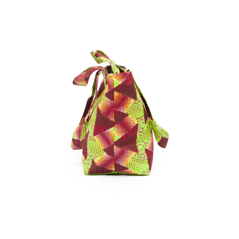 Fabric Booktote -Metallic Green-